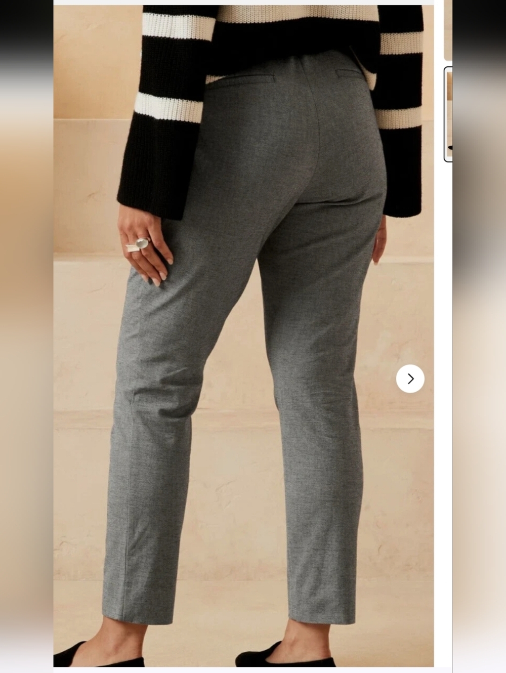 Banana Republic Sloan Curvy Fit Ankle Trousers – Gray. Size 6 (Like New) - Picture 2 of 16